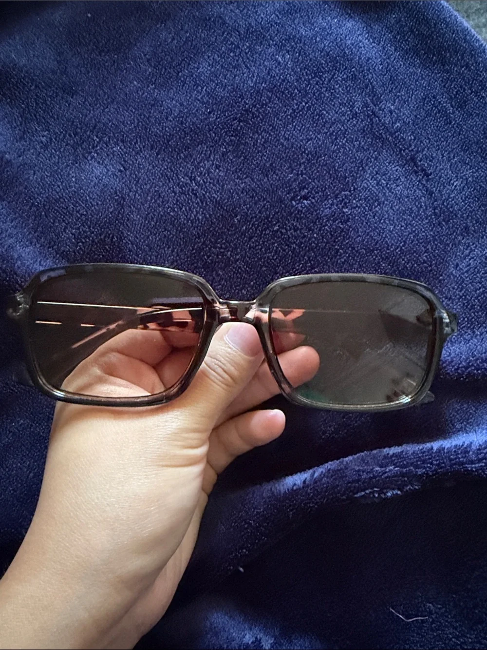 SHEIN Brown Tortoiseshell Rectangular Sunglasses